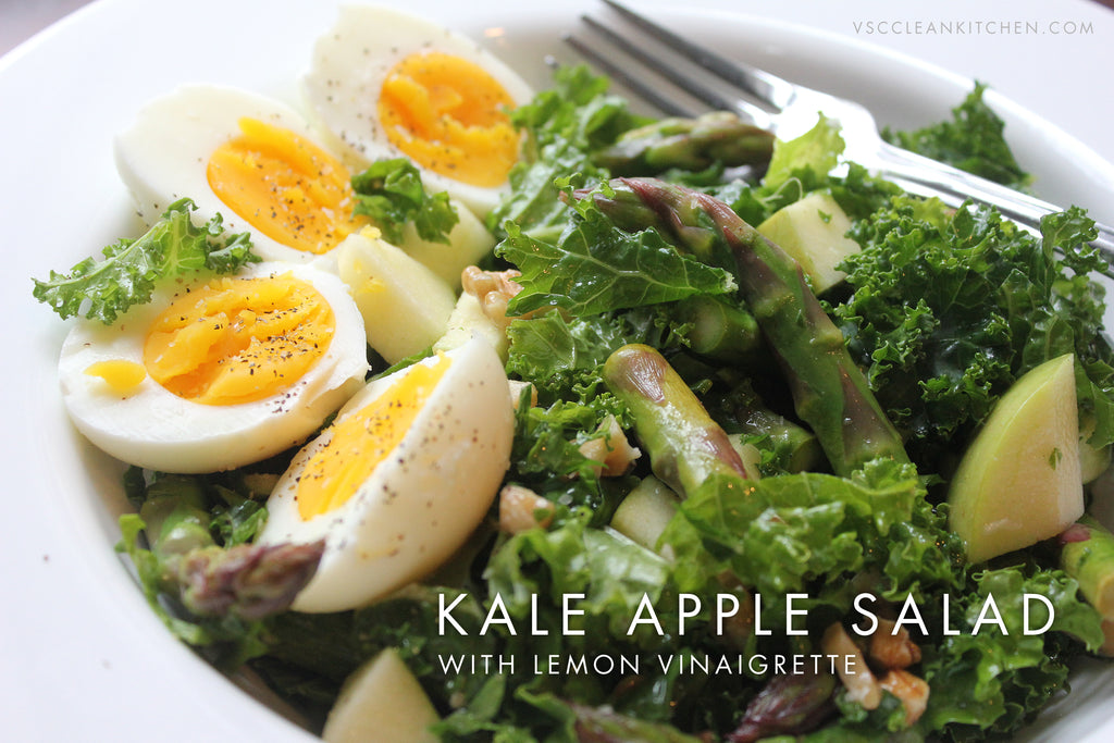 Kale Apple Salad with Lemon Vinaigrette