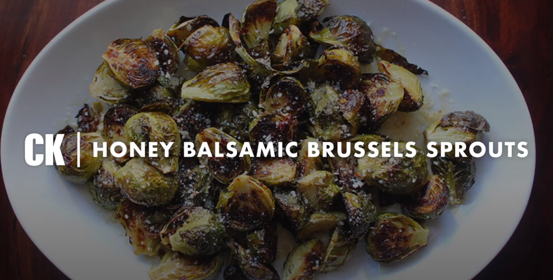 Honey Balsamic Brussels Sprouts