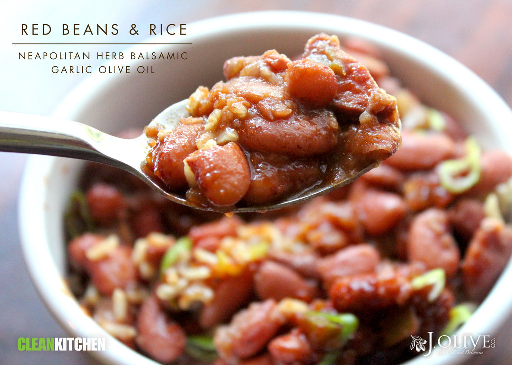 Red Beans &amp; Rice with "ketchup"